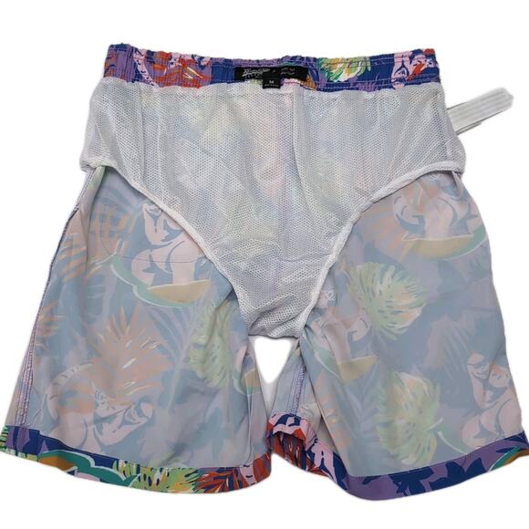 Brooklyn Cloth Co Swim Trunks Shorts Mens Size M Surfing Dinosaurs Print NEW NWT - Picture 4 of 16